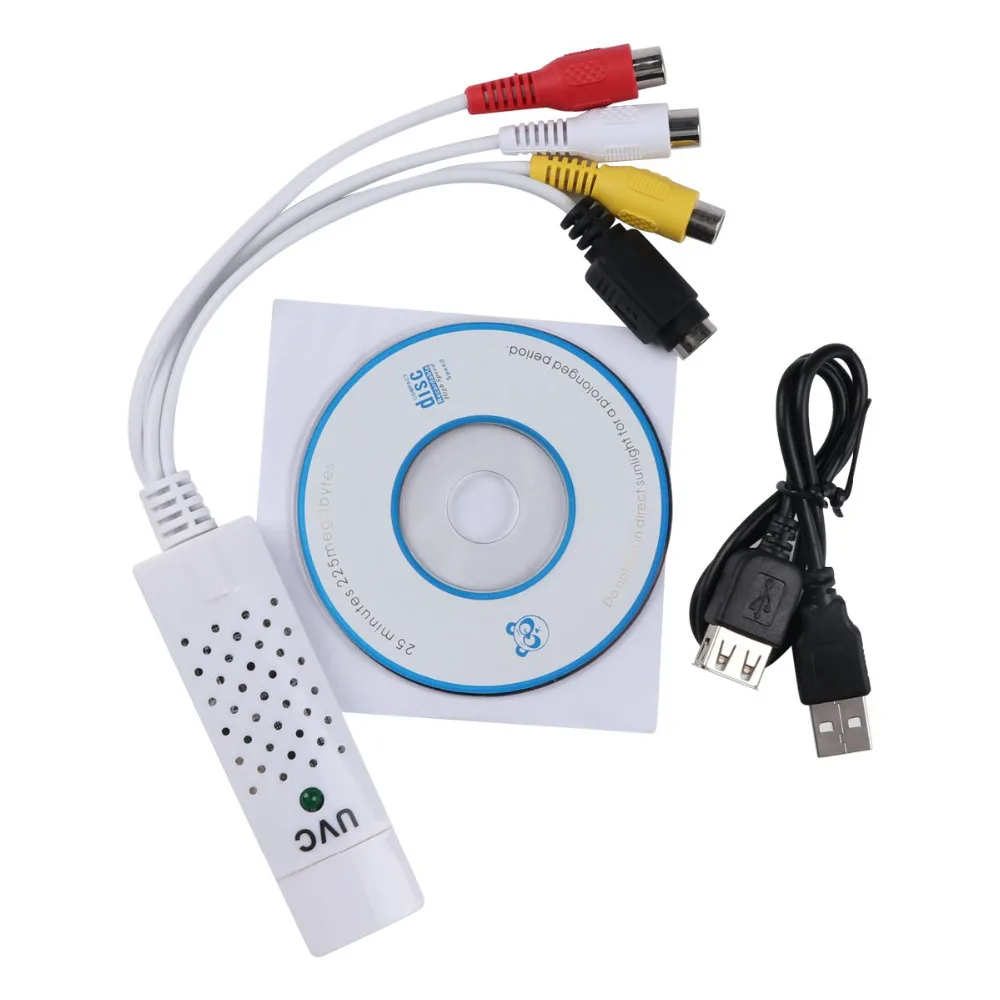 USB2.0 видео ТВ тюнер DVD Аудио Захват карта конвертера Адаптер для Win7/8 Поддержка