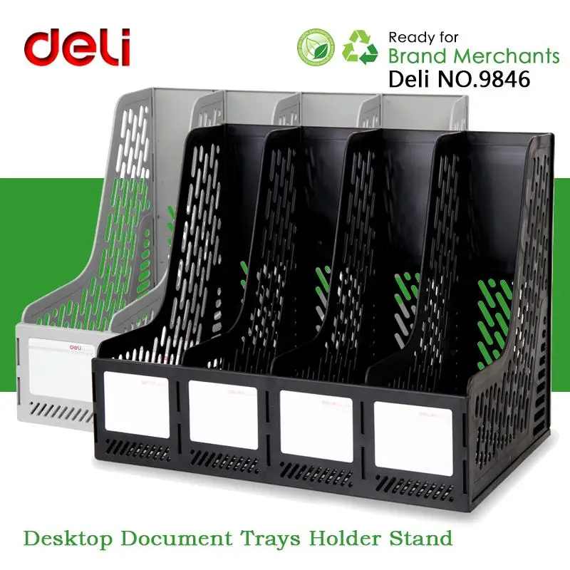 Deli No 9846 4 Groups Desktop Doent Trays Office Tabletop File Doent Trays Office Tabletop File