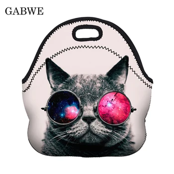 

GABWE Expression Pattern Print Thermal Insulated Lunch Bags For Kid Snevera Termica Food Bag Almacenamiento Comida Almuerzo