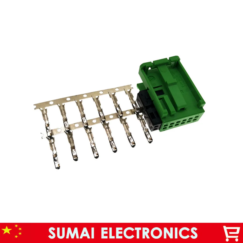 12 Pin 3B7 035 447 B Женский Зеленый Реверсивный изображения, микрофон Bluetooth, bluetooth телефонный разъем для VW, Audi, Porsche