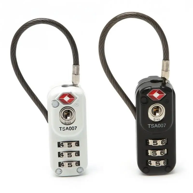 Resettable 3 Digit Combination Lock Travel Suitcase Luggage Suit Code