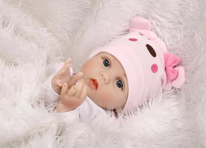 Nicery 20-22 дюймов 50-55 см Bebe Baby Reborn кукла Мягкий Силиконовый мальчик девочка игрушка Reborn Baby Doll подарок для ребенка Lucy Bear Одежда