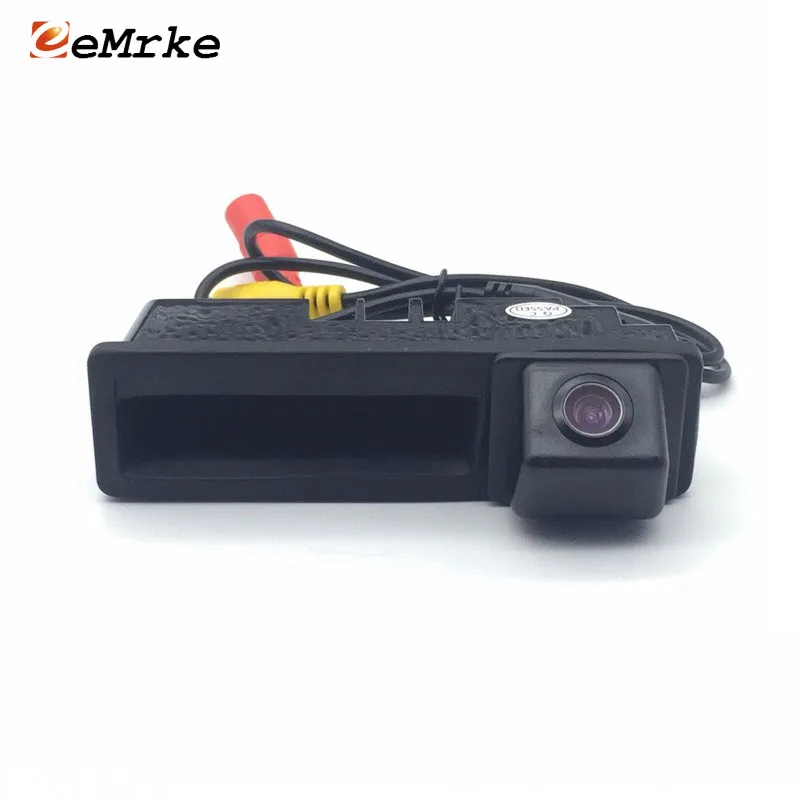 EEMRKE CCD Trunk Handle Camera HD Night Vision Car Rear Camera for Audi A6L 2011 / Q7 2011 2012