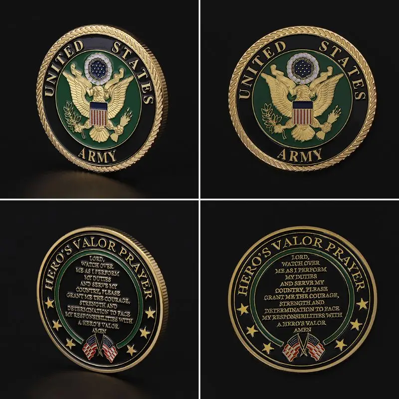 Позолоченные армии США памятная монета сувенир вызов коллекционные монеты коллекция книги по искусству Craft подарок