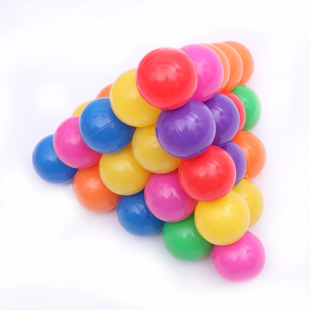

100pcs/set 8cm Secure Colorful Ball Soft Plastic Ocean Ball Funny Baby Kid Swim Pit Toy Water Pool Ocean Wave Ball