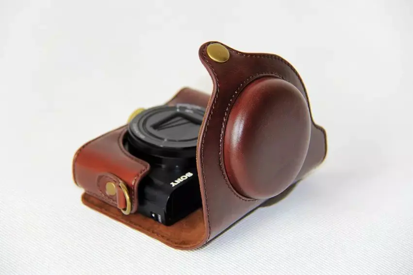 camera handbag New Retro Vintage Pu Leather Camera Case Bag for Sony HX90 WX500 HX90V with Strap camera bag crossbody