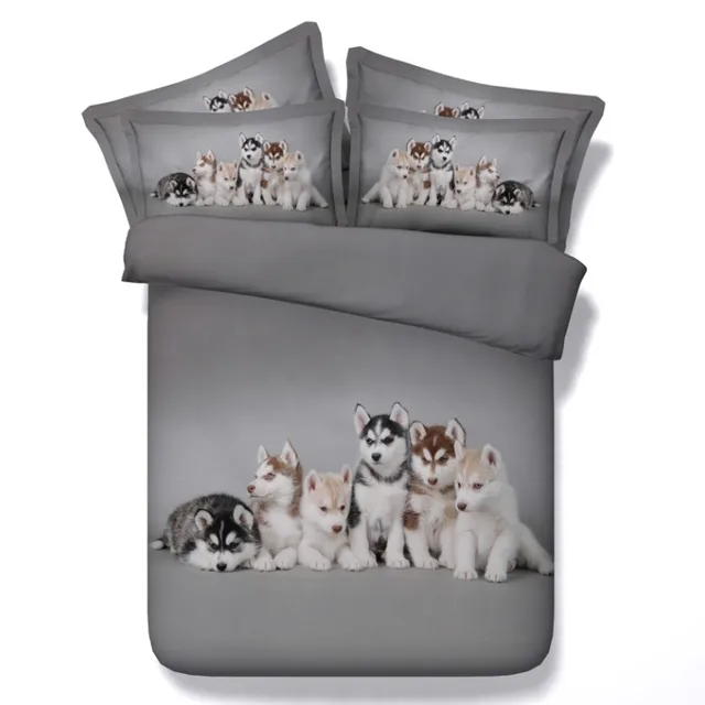 Buy 3D Dog print Bedding set duvet cover bed in a bag