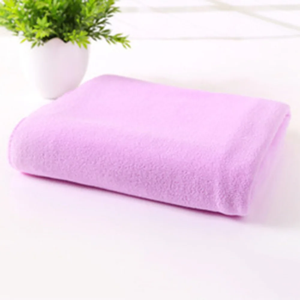 Solid Color Fast Drying Gym Sports Microfiber Soft Towel Travel Camp Long Towel