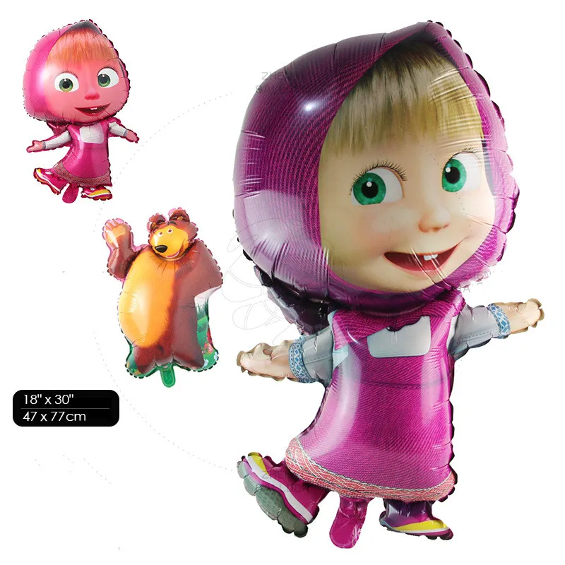 

Three-dimensional bear cartoon shape aluminum film balloon children's birthday decoration aluminum foil balloo