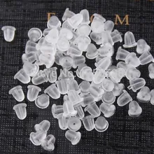 100 шт./лот, модные простые серьги, ювелирные аксессуары, пули, пластиковые, заглушки для ушей, серьги, сделай сам