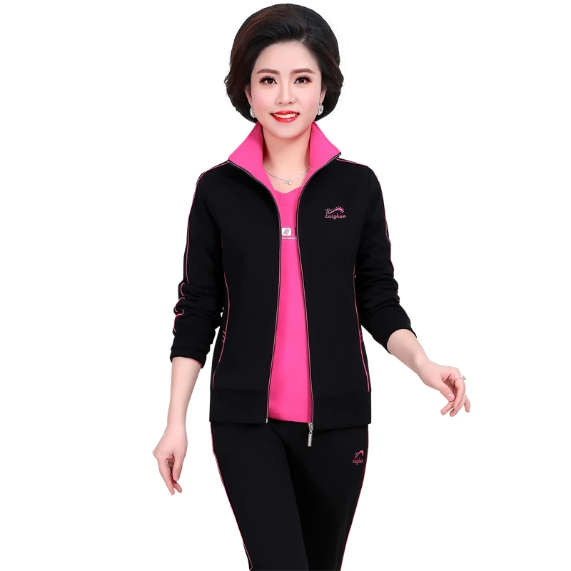 

Trending Products 2019 Lady clothes set 5XL plus-size Tracksuit for women Three-piece suit Cotton Tops + T-shirt + trousers 4537