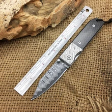 Высококачественный Дамаск стальной складной нож аварийный карманный нож уличные ножи для кемпинга переносной ежедневный спасательный инструмент Мультифункциональные ножи