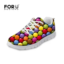 FORUDESIGNS/Повседневная обувь; женские осенние туфли на плоской подошве с 3D-принтом ярких цветов; дышащая удобная женская обувь на плоской подошве; zapatos