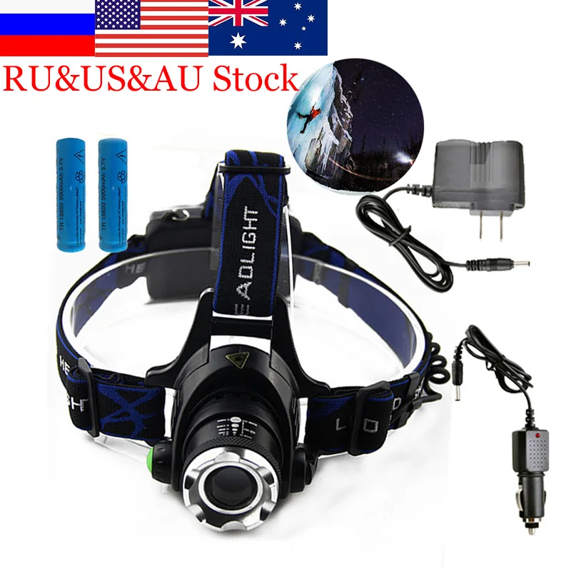 ZK40 6000LM Led Headlamps Head Lights Waterproof Head Flashlight Forehead Head Headlights Torch