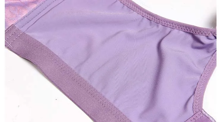 Plus Size Bras For Women Sexy Lace Bra Thin Seamless Lingerie Wire Free Bralette Breathable Bustier Brassiere Underwear D E Cup  22