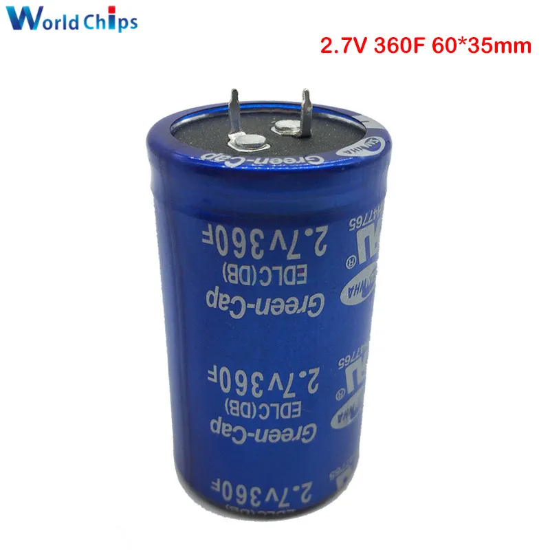 2 7 в 360F 60*35 мм супер фарад конденсатор 2.7V360F 60x35 низкая ESR высокочастотный Ultracapacitor