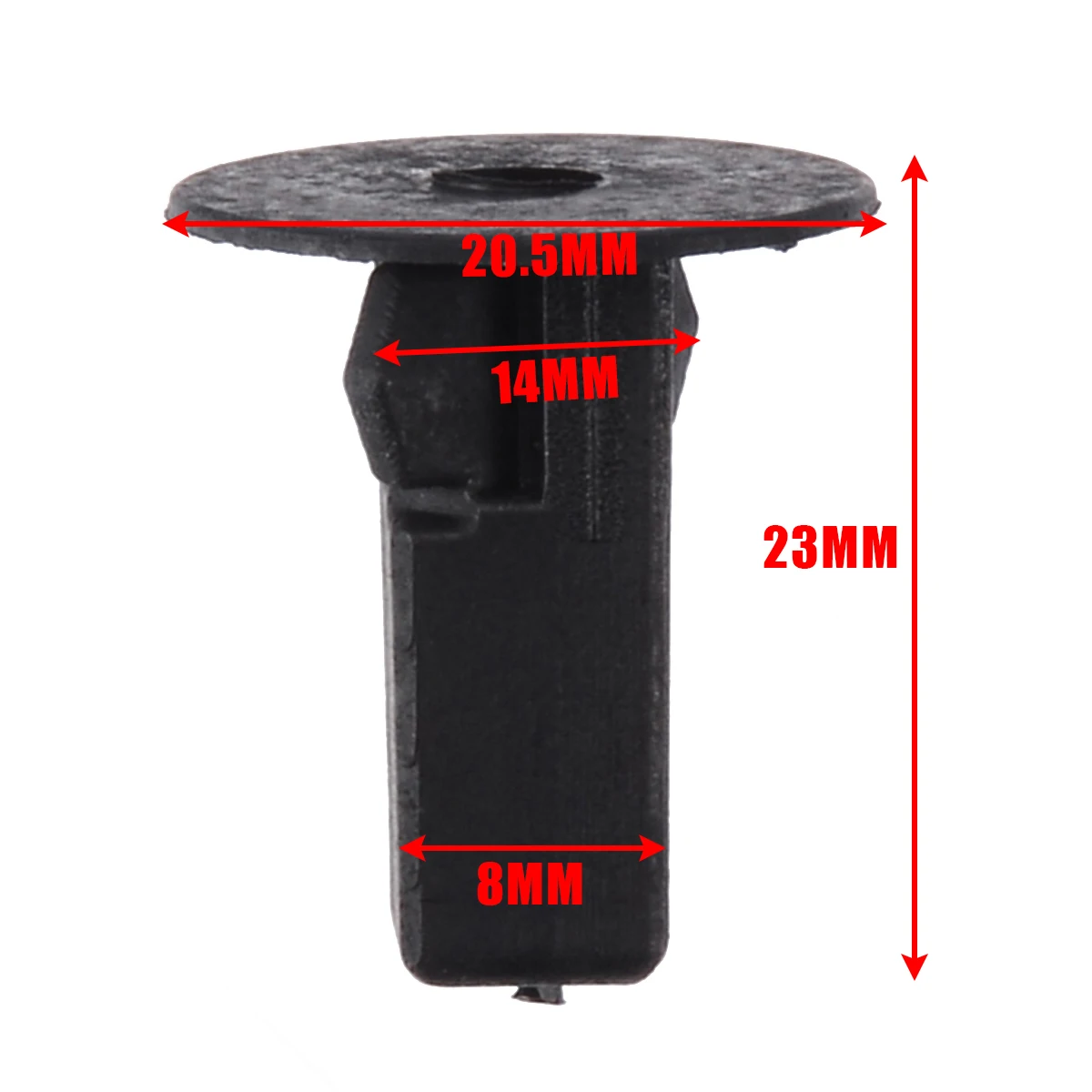 25pcs Plastic Car Push Rivet Trim Bump Panel Lock Nut Fastener Clip Set For Toyota Avensis Black + White Rivets Clips