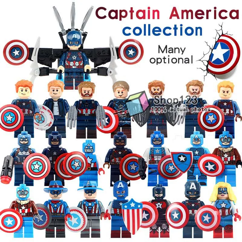 20 pcs lot Captain  America Loki The Falcon Marvel  Super 