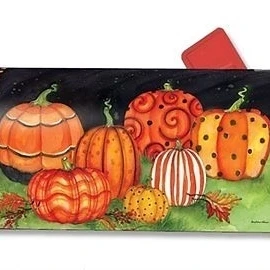 Magnet Works Mailwraps Painted Pumpkins Original Magnetic Mailbox Wrap Cover