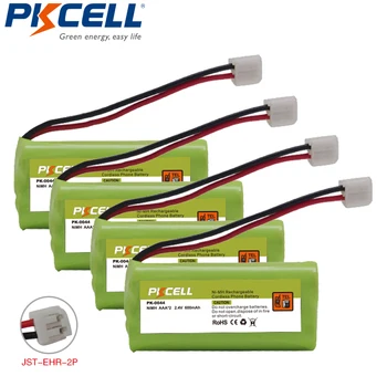 

4 X PKCELL AAA*2 600mAh 2.4V NI-MH Rechargeable Cordless Home Phone Battery for Vtech CPH-4515D JST-HER-2P