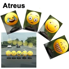 Atreus 1 шт. автомобильный Стайлинг 3D смешное лицо украшение куклы Стикеры для Mercedes benz W204 W203 W211 AMG Mini cooper Skoda octavia a5