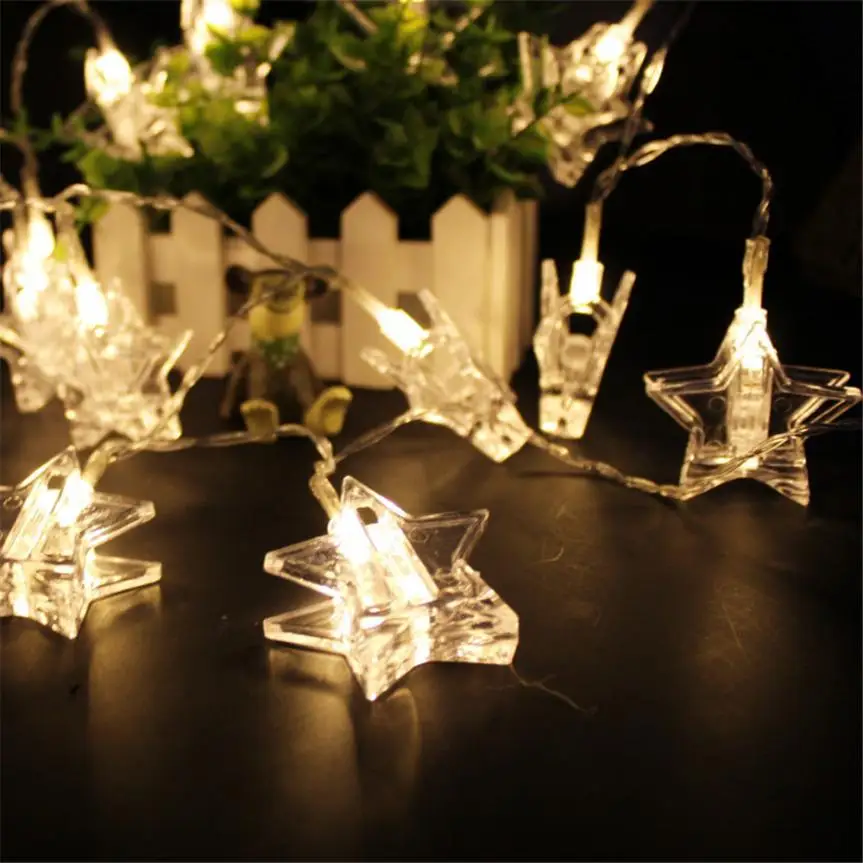 Buy Party Photo Clips String Lights,Star Shaped Clip