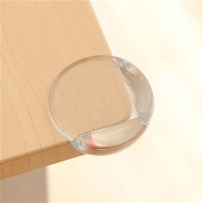 

2pcs Table edge stickers round desk table edge corner safety protector sticker pad anti-crash toddler kids children transparent