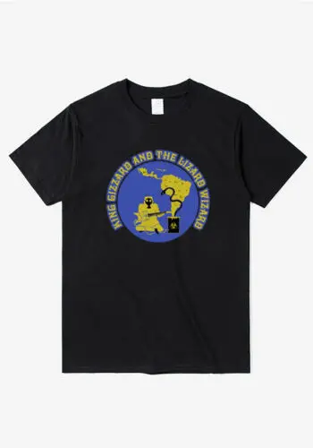 

King Gizzard and The Lizard Wizard Logo Gray Unisex Man Women Custom T Shirt