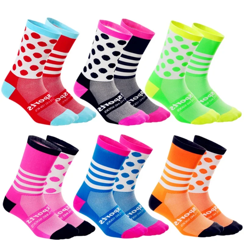 Мужские спортивные носки унисекс дышащие носки для экипажа Модные Цветные Блоки Повседневные носки для экипажа высокие эластичные новое