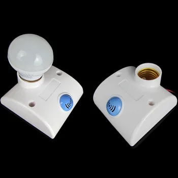 

2pcs E27 AC170-250V 360 degrees 2 wireradar motion Sensor Automatic Light Lamp Holder Switch 86*86 motion sensor New style