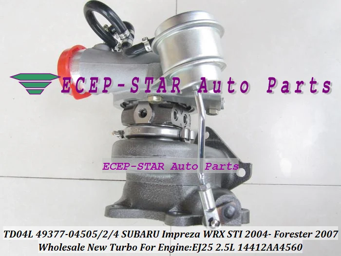 TD04L 49377-04505 49377-04502 49377-04504 14412AA4560 Турбокомпрессор Turbo для SUBARU Impreza WRX STI 04-Forester 2007 EJ25 2.5L