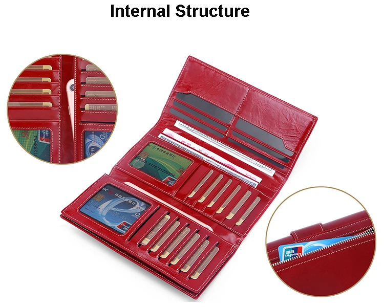 Женский кошелек премиум класса из натуральной кожи, европейский и американский стиль, Женский кошелек, длинный, много карт, женские кошельки