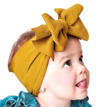 

Headband Children Girls Bow Knot Headbands Girls Toddler Bow Headbands Stretchy Turban Headwear Ears Hair Accessories