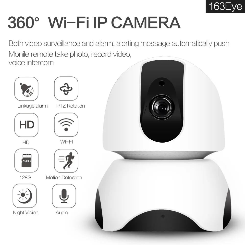 Wireless IP Camera 1080P HD Wifi Camera Remote Home Monitoring Real Time Surveillance