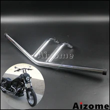 Универсальный мотоцикл " виски руль хром буйвола руль Т-бар для Harley Sportster Dyna Кафе Racer Chopper Bobber