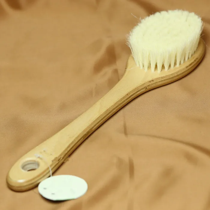 Natural Long Wood Wooden Body Brush Body Brush Wash Shower Back Spa