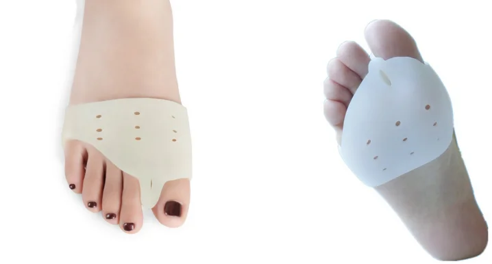 2 шт./1 пара силиконовые приспособление для устранения деформации пальца на ноге большой корректор бурсита большого пальца стопы облегчение боли, бурсит больщого пальца стопы Настройщик ежедневного использования инструмент для ухода за ногами