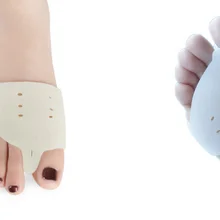 2 шт./1 пара силиконовые приспособление для устранения деформации пальца на ноге большой корректор бурсита большого пальца стопы облегчение боли, бурсит больщого пальца стопы Настройщик ежедневного использования инструмент для ухода за ногами