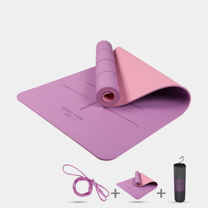 Buy TPE Yoga Mat for Hot Yoga Pilates Gymnastics