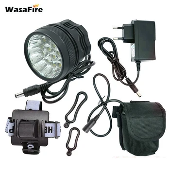 

WasaFire Super Bright 20000 Lumens 16xT6 LED Bicycle lanterna bike Headlamp Flashlight Lights 9600mAh battery farol bike light