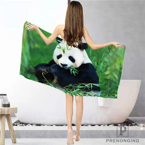 Face or Bath Towel Заказное животное-Панда-(1) тряпка для ванной комнаты полотенце s полотенце для лица/банное полотенце для душа Размер s 33x74 см/72x143 см#18-12-16-02-74 - Цвет: Face or Bath Towel