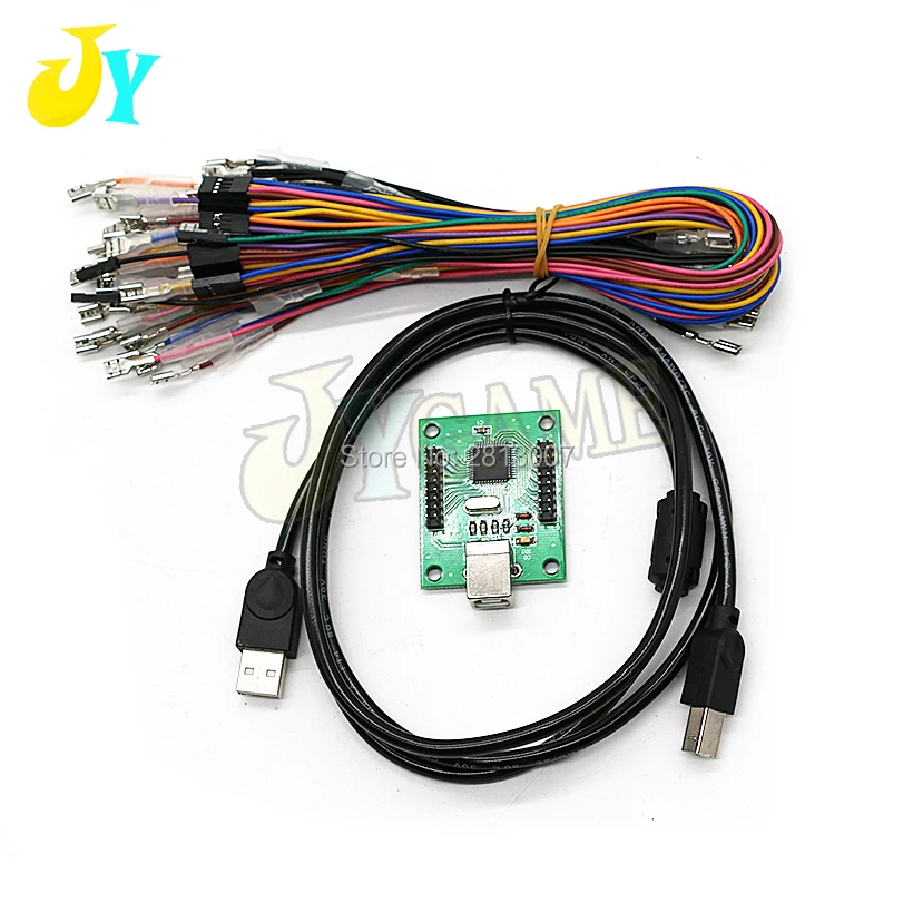 USB для Jamma PC PS3 аркадный USB контроллер интерфейс 2 игрока USB энкодер MAME Multicade клавиатура аркадный джойстик PCB