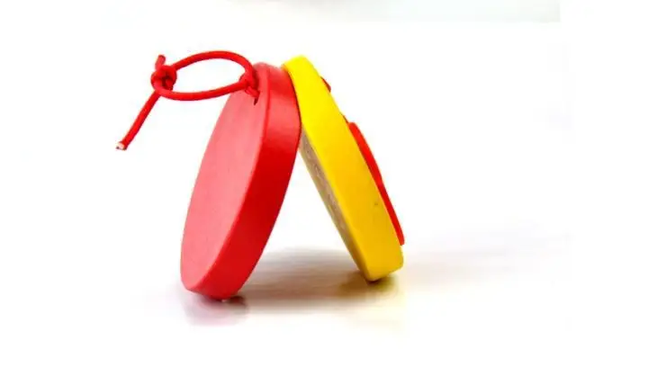 Exempt postage Orff instruments percussion wooden children cartoon castanet round dance board baby music toy animals