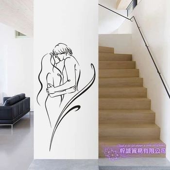 

Couples Naked Women Beauty Body Wall Sticker Bathroom Shop Room Decoration Posters Vinyl Sticker Sexy Girl Wall Decal