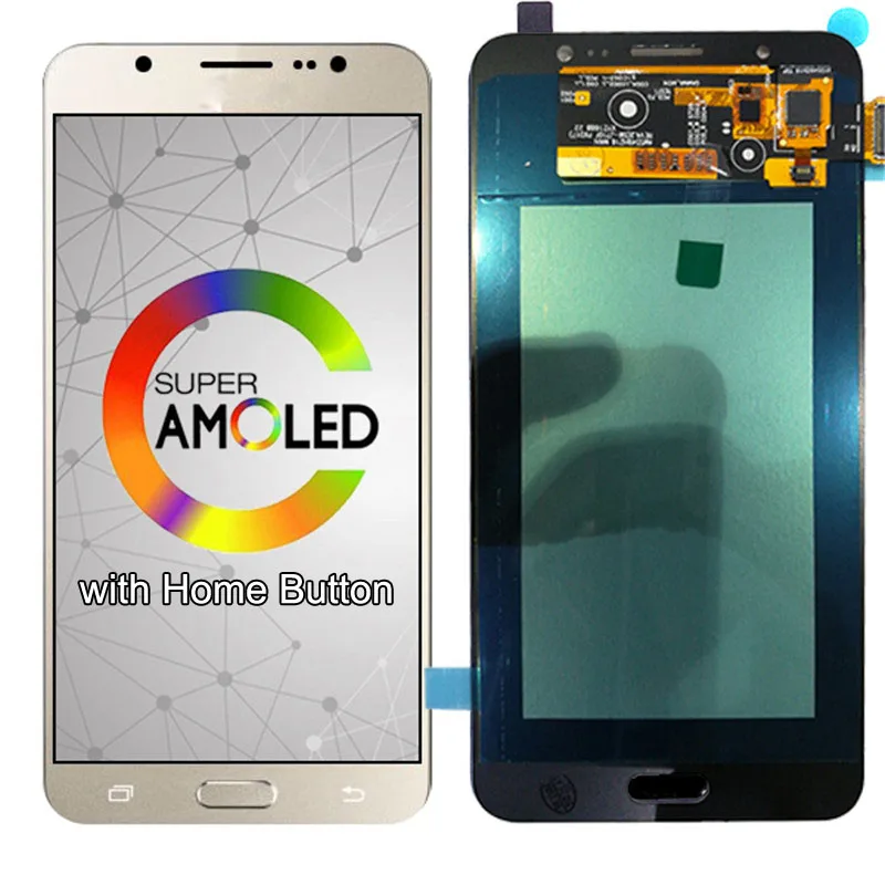 AMOLED/TFT для Samsung Galaxy J7 2016 J710 ЖК дисплей дигитайзер сенсорного экрана в сборе замена