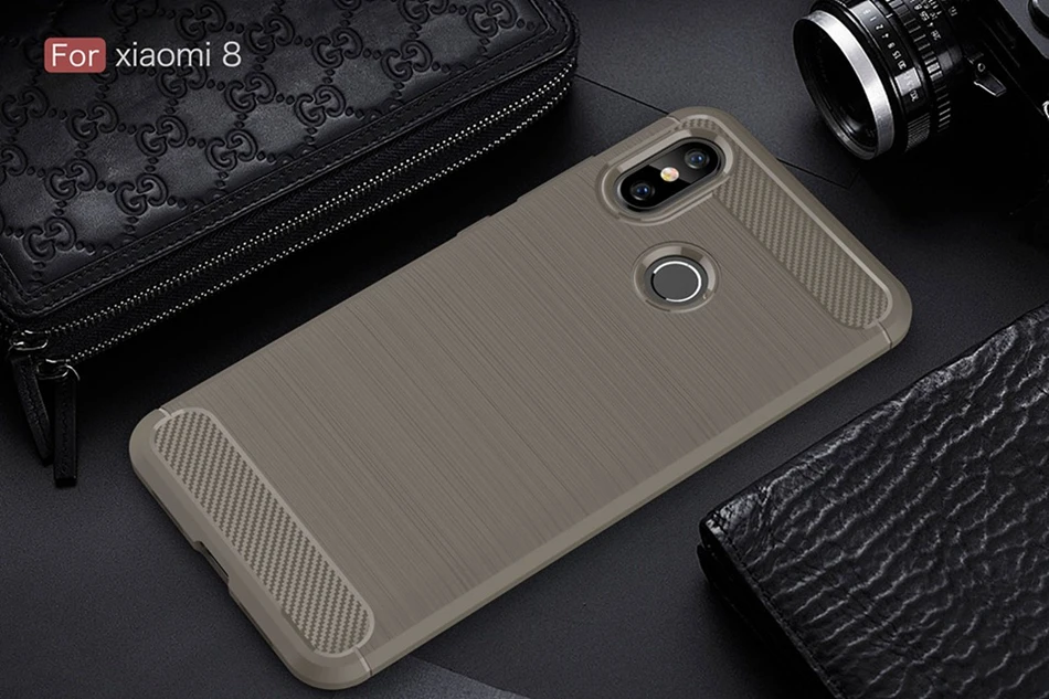 Soft Silicon Case for Xiaomi Mi8 Coque Carbon Fiber Anti Knock Phone Cover for Xiaomi Mi A1 Pocophone F1 Mi6 Note 2 5S Plus Case (12)