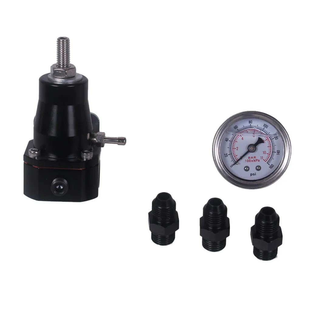 

Universal Adjustable Injected Bypass Fuel Pressure Fitting End AN6 Car Fuel Pressure Regulator Replacement Accessories#G9