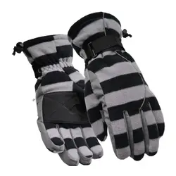 1 пара мужские женские зимние перчатки ветрозащитные непромокаемые теплые с запястьем ветрозащитные спортивные перчатки для катания на