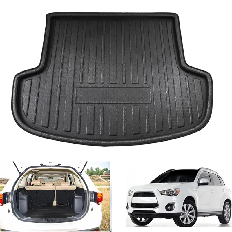 

Hsanzeo Rear Trunk Tray Mud Protector Mat Liner Boot Cargo Mat Fit For Mitsubishi Outlander 2013-2017