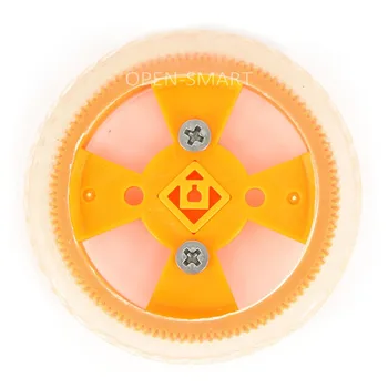 

OPEN-SMART Smart Car Model 70x12mm Wearable Rubber Wheel for N20 Gear Motor